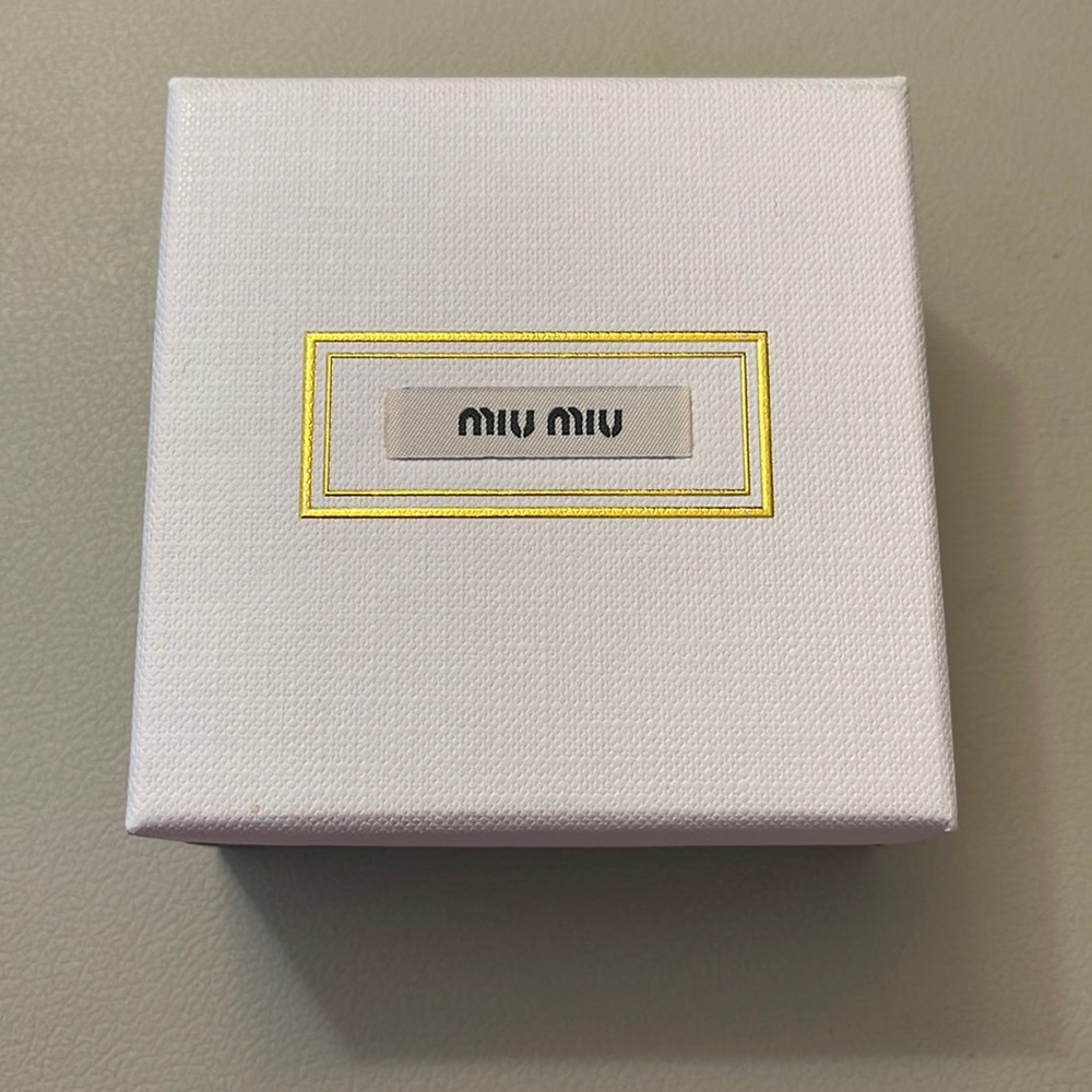 Authentic MiuMiu empty box jewelry box